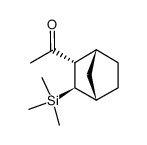 endo-2-acetyl-exo-3-trimethylsilylbicyclo(2.2.1)heptane结构式
