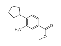 Methyl 3-amino-4-(1-pyrrolidinyl)benzoate Structure