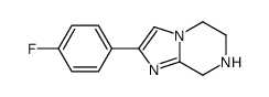 2-(4-Fluorophenyl)-5,6,7,8-tetrahydroimidazo[1,2-a]pyrazine结构式