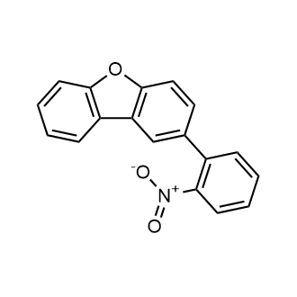 2-(2-硝基苯基)二苯并[b,d]呋喃结构式
