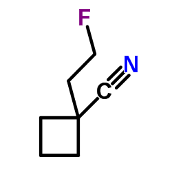 1-(2-Fluoroethyl)cyclobutanecarbonitrile Structure