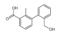 3-[2-(hydroxymethyl)phenyl]-2-methylbenzoic acid Structure