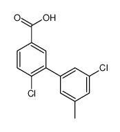 4-chloro-3-(3-chloro-5-methylphenyl)benzoic acid结构式