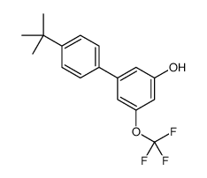 3-(4-tert-butylphenyl)-5-(trifluoromethoxy)phenol结构式