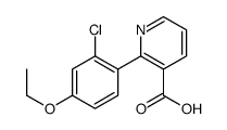 2-(2-chloro-4-ethoxyphenyl)pyridine-3-carboxylic acid Structure