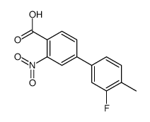 4-(3-fluoro-4-methylphenyl)-2-nitrobenzoic acid Structure