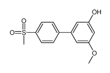 3-methoxy-5-(4-methylsulfonylphenyl)phenol Structure