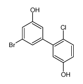 3-(3-bromo-5-hydroxyphenyl)-4-chlorophenol结构式