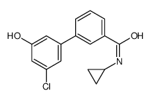 3-(3-chloro-5-hydroxyphenyl)-N-cyclopropylbenzamide结构式