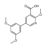 5-(3,5-dimethoxyphenyl)-2-methoxypyridine-3-carboxylic acid Structure
