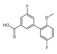 3-fluoro-5-(5-fluoro-2-methoxyphenyl)benzoic acid结构式