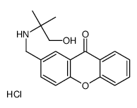 2-[[(1-hydroxy-2-methylpropan-2-yl)amino]methyl]xanthen-9-one,hydrochloride Structure
