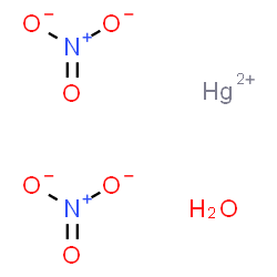 mercuric nitrate, monohydrate Structure