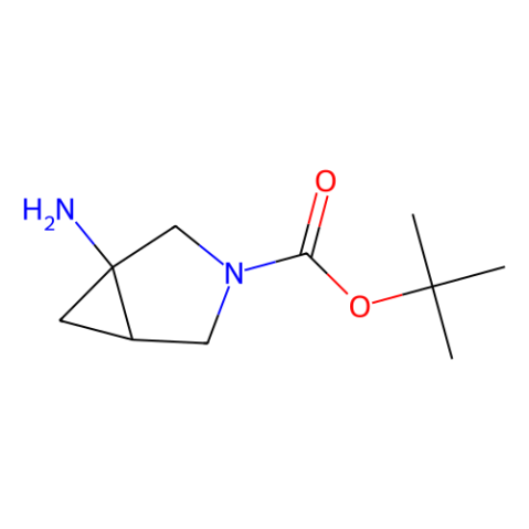 (1R)-叔-丁基 1-氨基-3-氮杂二环[3.1.0]己烷-3-甲酸基酯结构式