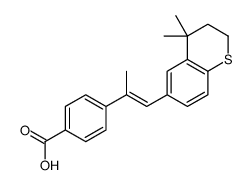 4-[(E)-1-(4,4-dimethyl-2,3-dihydrothiochromen-6-yl)prop-1-en-2-yl]benzoic acid Structure