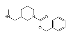 3-Methylaminomethyl-piperidine-1-carboxylic acid benzyl ester结构式