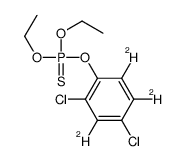 (2,4-dichloro-3,5,6-trideuteriophenoxy)-diethoxy-sulfanylidene-λ5-phosphane结构式