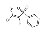 α-fluoro-β,β-dibromovinyl phenyl sulfone结构式