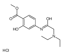 methyl 4-[[2-(diethylamino)acetyl]amino]-2-hydroxybenzoate,hydrochloride Structure