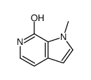 1-Methyl-1,6-dihydro-7H-pyrrolo[2,3-c]pyridin-7-one结构式