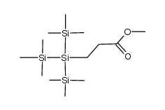 methyl 3-[tris(trimethylsilyl)silyl]propionate Structure