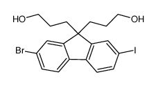 3,3'-(2-Bromo-7-Iodo-9H-Fluorene-9,9-Diyl)Bis(Propan-1-Ol) picture