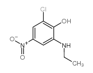 2-氯-6-(乙基氨基)-4-硝基苯酚结构式