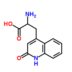 3-(2-Oxo-1,2-dihydro-4-quinolinyl)alanine Structure