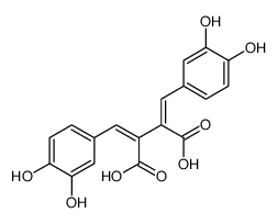 2,3-bis[(3,4-dihydroxyphenyl)methylidene]butanedioic acid Structure