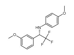 (S)-4-methoxy-N-(2,2,2-trifluoro-1-(3-methoxyphenyl)ethyl)aniline Structure