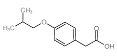 2-[4-(2-Methylpropoxy)phenyl]acetic acid structure