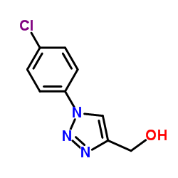 1-(4-氯苯基)-4-甲醇基-1H-1,2,3-三唑结构式
