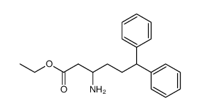 ethyl 3-amino-6,6-diphenylcaproate Structure