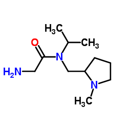 N-Isopropyl-N-[(1-methyl-2-pyrrolidinyl)methyl]glycinamide结构式