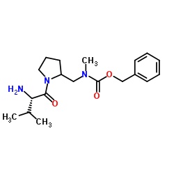 Benzyl methyl{[1-(L-valyl)-2-pyrrolidinyl]methyl}carbamate Structure