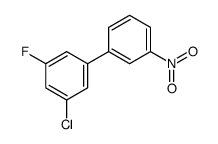 1-chloro-3-fluoro-5-(3-nitrophenyl)benzene structure