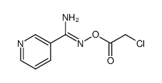 (Z)-N'-(2-chloroacetoxy)nicotinimidamide Structure