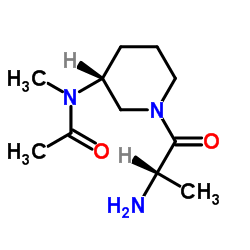 N-[(3R)-1-Alanyl-3-piperidinyl]-N-methylacetamide结构式