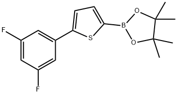 5-(3,5-Difluorophenyl)thiophene-2-boronic acid pinacol ester Structure