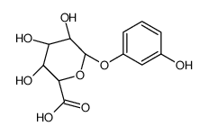 (2S,3S,4S,5R,6S)-3,4,5-trihydroxy-6-(3-hydroxyphenoxy)oxane-2-carboxylic acid结构式