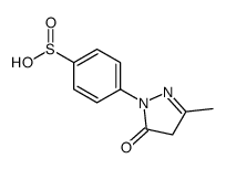 4-(3-methyl-5-oxo-4H-pyrazol-1-yl)benzenesulfinic acid结构式