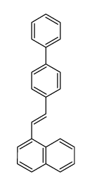 Naphthalene,1-(2-[1,1'-biphenyl]-4-ylethenyl)-结构式