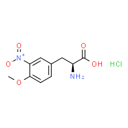 (S)-2-AMINO-3-(4-METHOXY-3-NITROPHENYL)PROPANOIC ACID HYDROCHLORIDE Structure
