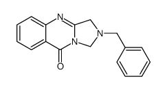 2-benzyl-1,3-dihydroimidazo[5,1-b]quinazolin-9-one结构式