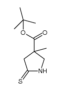 tert-butyl 3-methyl-5-thioxopyrrolidine-3-carboxylate Structure