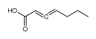 (+/-)-hepta-2,3-dienoic acid Structure