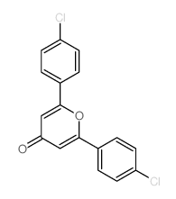 4H-Pyran-4-one,2,6-bis(4-chlorophenyl)- Structure