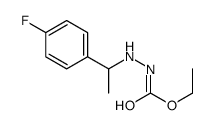 N'-(p-Fluoro-α-methylbenzyl)carbazic acid ethyl ester结构式