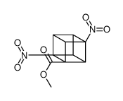 methyl 2,7-dinitropentacyclo-(4.2.0,0(2,5).0(3,8).0(4,7))octane-1-carboxylate结构式