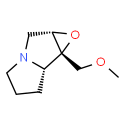 (7aS)-1β,2β-Epoxy-1-(methoxymethyl)hexahydro-1H-pyrrolizine结构式